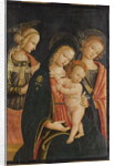 The Madonna and Child with Two Female Saints, c.1500 by Master of the Cortona Tondo