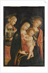 The Madonna and Child with Two Female Saints, c.1500 by Master of the Cortona Tondo