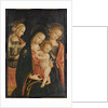 The Madonna and Child with Two Female Saints, c.1500 by Master of the Cortona Tondo