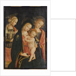 The Madonna and Child with Two Female Saints, c.1500 by Master of the Cortona Tondo