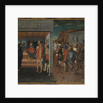 The Announcement of the Death of Uriah to King David and Bathsheba by Domenico Morone