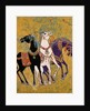 3 Horses, 1975 by Laila Shawa