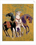 3 Horses, 1975 by Laila Shawa