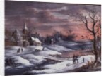 Winter Landscape by German School