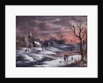Winter Landscape by German School