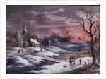 Winter Landscape by German School