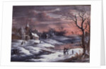 Winter Landscape by German School