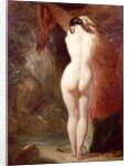 Diana standing by a waterfall by William Etty