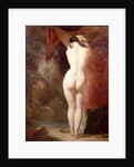 Diana standing by a waterfall by William Etty