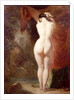 Diana standing by a waterfall by William Etty
