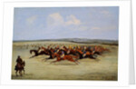 The Cambridgeshire Stakes, 1853 by Samuel Henry Alken
