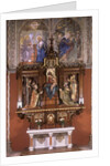 Side-altar of Our Lady with statues of Bohemian Patron Saints, 1922 by Štěpán Zálešák