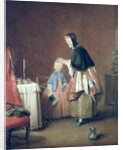 The Morning Toilet by Jean-Baptiste Simeon Chardin