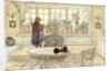 Flowers on the Windowsill by Carl Larsson