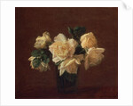 Yellow Roses by Ignace Henri Jean Fantin-Latour