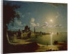 Moonlight Scene, Southampton, 1820 by Sebastian Pether