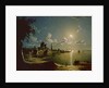 Moonlight Scene, Southampton, 1820 by Sebastian Pether