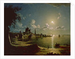 Moonlight Scene, Southampton, 1820 by Sebastian Pether