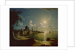 Moonlight Scene, Southampton, 1820 by Sebastian Pether