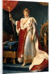Napoleon Bonaparte in his coronation rob, c.1804 by Francois Pascal Simon Baron Gerard