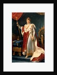 Napoleon Bonaparte in his coronation rob, c.1804 by Francois Pascal Simon Baron Gerard