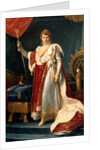 Napoleon Bonaparte in his coronation rob, c.1804 by Francois Pascal Simon Baron Gerard