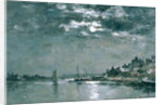 Moonlit Seascape by Eugene Louis Boudin