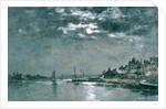 Moonlit Seascape by Eugene Louis Boudin