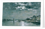 Moonlit Seascape by Eugene Louis Boudin