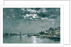 Moonlit Seascape by Eugene Louis Boudin