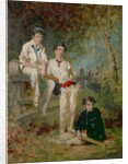 Three Young Cricketers, c.1883 by George Elgar Hicks