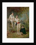 Three Young Cricketers, c.1883 by George Elgar Hicks