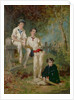 Three Young Cricketers, c.1883 by George Elgar Hicks