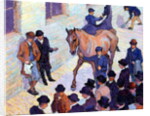 A Sale at Tattersalls, 1911 by Robert Polhill Bevan
