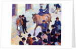 A Sale at Tattersalls, 1911 by Robert Polhill Bevan