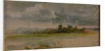 One of the 'Three Landscape Sketches' by Hubert von Herkomer