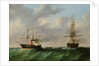 San Jacinto and 'Trent Affair', 1861 by English School