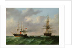 San Jacinto and 'Trent Affair', 1861 by English School