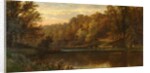Swanbourne Lake Autumn, Arundel Park Sunset, 1883 by Alfred Augustus Glendening