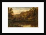 Swanbourne Lake Autumn, Arundel Park Sunset, 1883 by Alfred Augustus Glendening