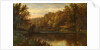 Swanbourne Lake Autumn, Arundel Park Sunset, 1883 by Alfred Augustus Glendening