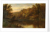 Swanbourne Lake Autumn, Arundel Park Sunset, 1883 by Alfred Augustus Glendening