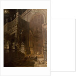 Architectural Fantasy with Figures by Stefano Orlandi