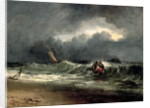 Fishermen upon a lee-shore in squally weather by Joseph Mallord William Turner