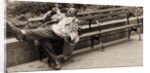 Drunk man on a park bench, 2004 by Stephen Spiller
