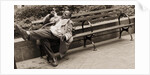 Drunk man on a park bench, 2004 by Stephen Spiller