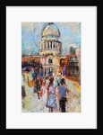 St Paul's from the Millennium Bridge, 2014 by Sylvia Paul