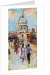 St Paul's from the Millennium Bridge, 2014 by Sylvia Paul