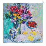 Strawberries with Flowers, 2015 by Sylvia Paul