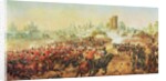 Charge of the Queens Bays against the Mutineers at Lucknow, 6th March 1858 by Henry A. Payne
